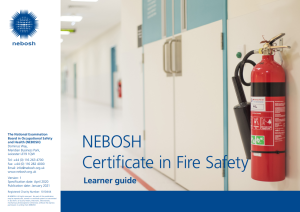 NEBOSH Certificate in Fire Safety